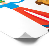 Carnaval Circus Verjaardagsfeestje Welkomstbord Poster (Hoek)