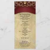 Carnaval Circus Wedding Events Programma Programmakaart (Achterkant)