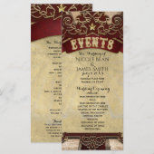 Carnaval Circus Wedding Events Programma Programmakaart (Voorkant / Achterkant)