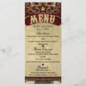  Carnaval Circus Wedding Menu Kaart (Voorkant)