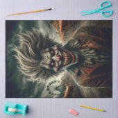 Carnaval Clown achtervolgt Midway Horror Halloween Tissuepapier (Craft)