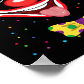 Carnaval Clown Gezicht Circus Kostuum Kinder Manne Poster (Hoek)