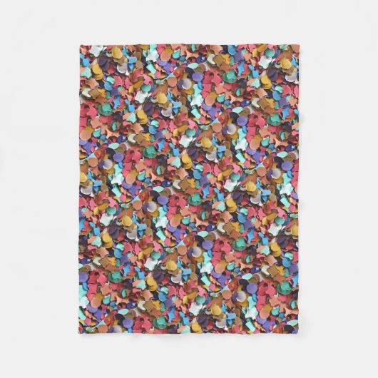 Carnaval Confetti kleurrijke papieren artikelen Fleece Deken (Voorkant)