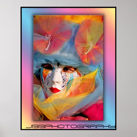 carnaval confettii poster (Voorkant)