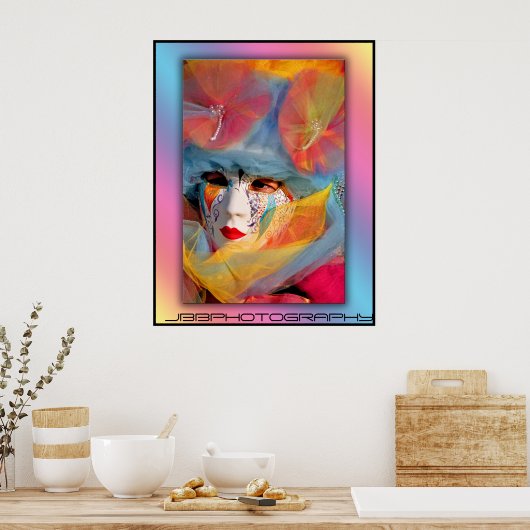 carnaval confettii poster (Keuken)