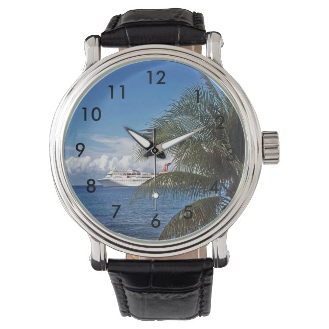 Carnaval cruiseschip aangedaan bij Grand Cayman Horloge (Voorkant)