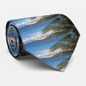 Carnaval cruiseschip aangedaan bij Grand Cayman Stropdas (Opgerold)