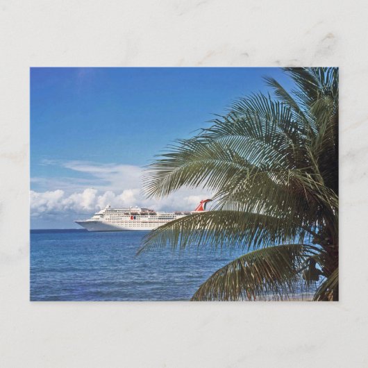 Carnaval cruiseschip aangedaan op Grand Cayman Isl Briefkaart (Voorkant)