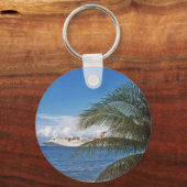 Carnaval cruiseschip aangedaan op Grand Cayman Isl Sleutelhanger (Voorkant)