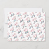 Carnaval Cute Verjaardag Budget Bedankt Notitiekaartje (Achterkant)