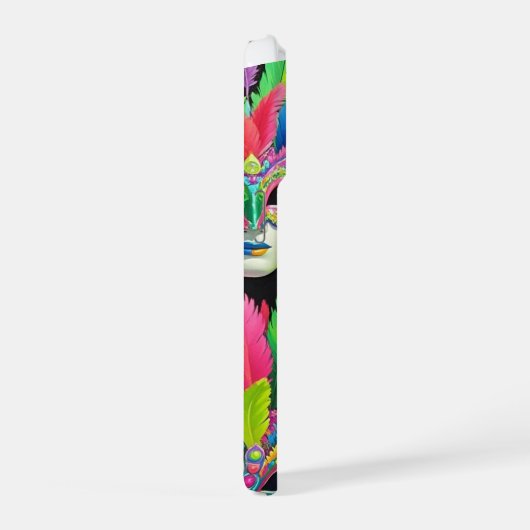 Carnaval de máscara para si divertir  iPhone hoesje (Rechterkant)