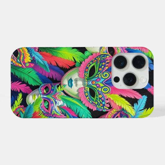 Carnaval de máscara para si divertir  iPhone hoesje (Achterkant horizontaal)