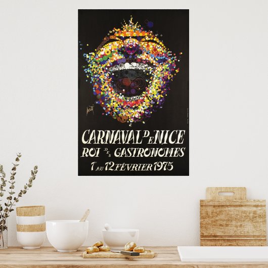 Carnaval de Nice, Roi des gastronomes, Poster (Keuken)