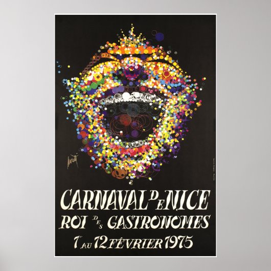 Carnaval de Nice, Roi des gastronomes, Poster (Voorkant)