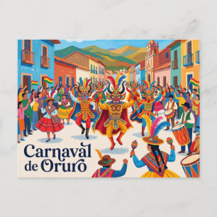 Carnaval de Oruro Bolivia Briefkaart