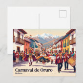 Carnaval de Oruro Bolivia Briefkaart (Voorkant / Achterkant)