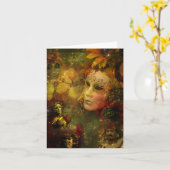 Carnaval - de Pracht van New Orleans Mardi Gras Kaart (Gele Bloem)