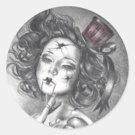 Carnaval Doll Sticker Gotische Kunst Sticker