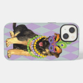 Carnaval Duitse Herder iPhone Hoesje (Achterkant horizontaal)