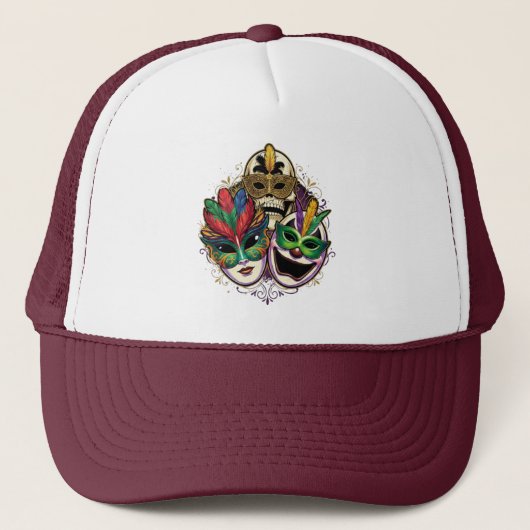 Carnaval en Maskerade Festival Trucker Pet (Voorkant)