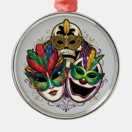 Carnaval- en Maskeradefestival Metalen Ornament