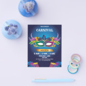 Carnaval Evenement Uitnodiging Flyer (Enkel)