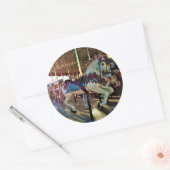 Carnaval Fair draaimolen Carrousel Paard Ronde Sticker (Envelop)