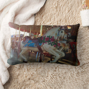 Carnaval Fair Merry Go Ronde Carrousel Paard Foto Kussen