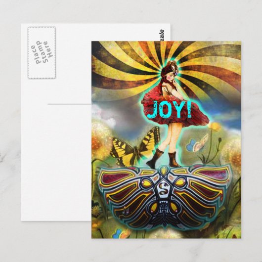 Carnaval Fairy Briefkaart (Voorkant / Achterkant)