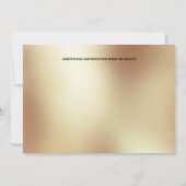 Carnaval fantasy dames roos veren cirque goud kaart (Achterkant)