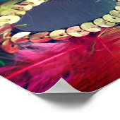 Carnaval Feather Mask Poster (Hoek)