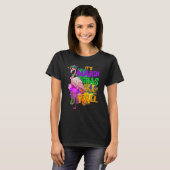 Carnaval Feest Idee Flamingo Mardi Gras 2 T-shirt (Voorkant volledig)
