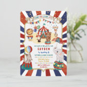 Carnaval Feest Uitnodiging (Staand voorkant)