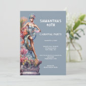 Carnaval Festival Optocht lgbtq gay pride feest Kaart (Staand voorkant)