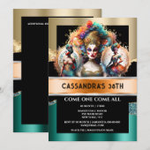 Carnaval festival showgirls parade drag queens kaart (Voorkant / Achterkant)