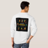 Carnaval Festival Thema Ontwerp T-Shirt (Achterkant volledig)