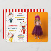 Carnaval Foto Uitnodigingen (Voorkant / Achterkant)