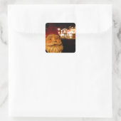 Carnaval Gnome Vierkante Sticker (Tas)