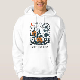 Carnaval Halloween onder water bewerkbaar Hoodie
