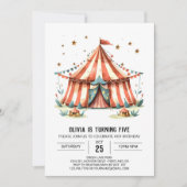 Carnaval Happy Delight Circus Verjaardag Kaart (Voorkant)