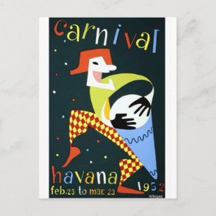Carnaval Havana Cuba  vakantiereizen Feestdagenkaart