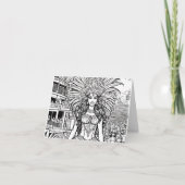 Carnaval in Brazilië Kleuren Blank Note Kaart (Voorkant)