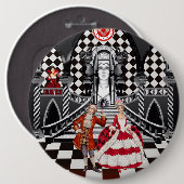 Carnaval in een magisch land ronde button 6,0 cm (Voorkant /achterkant)