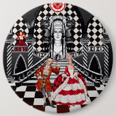 Carnaval in een magisch land ronde button 6,0 cm (Voorkant)