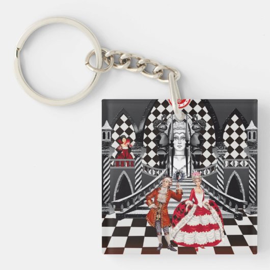 Carnaval in een magisch land sleutelhanger (voorkant)