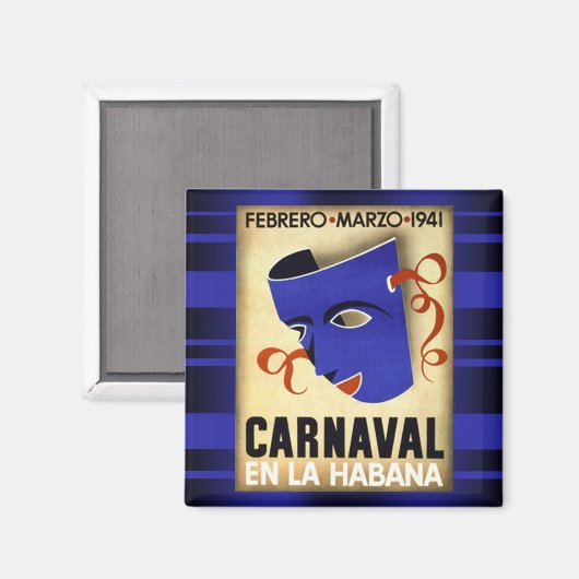 Carnaval in Havana 1941  magneet (Voorkant / Achterkant)