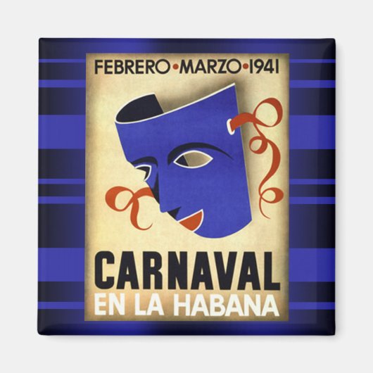 Carnaval in Havana 1941  magneet (Voorkant)