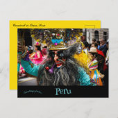 Carnaval in Lima Peru Briefkaart (Voorkant / Achterkant)