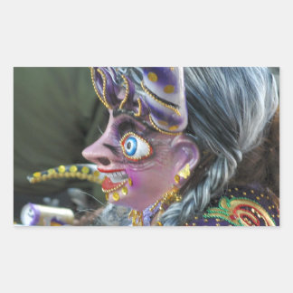 Carnaval in Oruro, Bolivia Rechthoekige Sticker