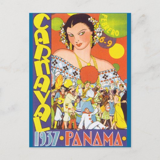 Carnaval in Panama Briefkaart (Voorkant)